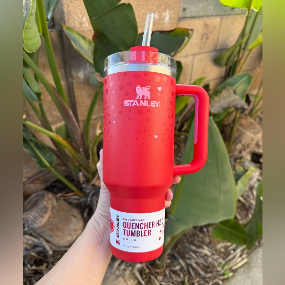 Stanley Hearts  40 oz Stainless Steel H2.0 Flowstate Tumbler - Valentine's Day